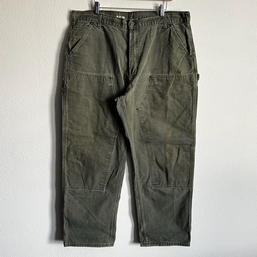 Carhartt B136 MOS green double knee work wear carpenter pants